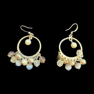 Beaded one inch hoops